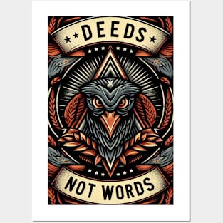 Deeds not words Posters and Art